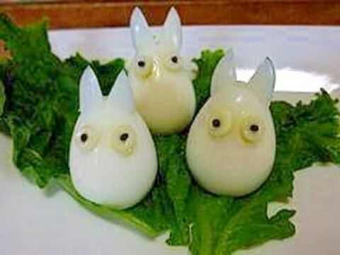 うずらの卵で ❁小トトロ❁